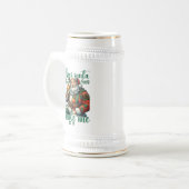 Grappig lieve kerstbier bierpul (Voorkant links)