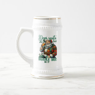 Grappig lieve kerstbier bierpul