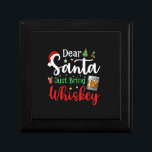 Grappig lieve kerstman gewoon brengen whisky kerst cadeaudoosje<br><div class="desc">Grappig lieve kerstman gewoon brengen whisky kerst pyjama</div>