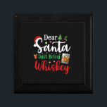 Grappig lieve kerstman gewoon brengen whisky kerst cadeaudoosje<br><div class="desc">Grappig lieve kerstman gewoon brengen whisky kerst pyjama</div>