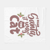 Grappig lieve kerstman, het was het kattenontwerp fleece deken (Voorkant (Horizontaal))