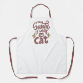 Grappig lieve kerstman, het was het kattenontwerp schort (Voorkant)