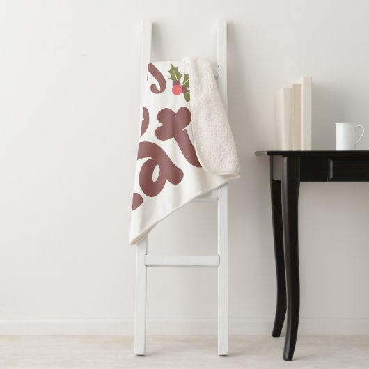 Grappig lieve kerstman, het was het kattenontwerp sherpa deken (In situ)