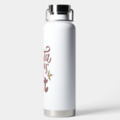 Grappig lieve kerstman, het was het kattenontwerp waterfles (Achterkant)