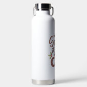 Grappig lieve kerstman, het was het kattenontwerp waterfles (Voorkant)