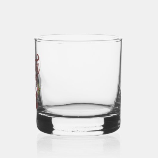 Grappig lieve kerstman, het was het kattenontwerp whisky glas (Links)