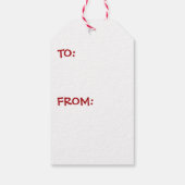 Grappig lieve kerstman ik ben een goede vakantie c cadeaulabel (Achterkant)