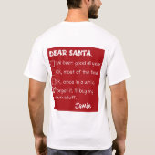 Grappig lieve kerstman ik ben een goede vakantie c t-shirt (Achterkant)