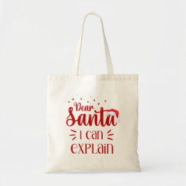 Grappig lieve kerstman, ik kan het kerstfeest uitl tote bag