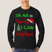 Grappig lieve kerstman Ik kan uitleggen Kerstmis z T-shirt (Voorkant)