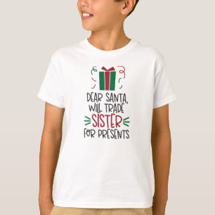 Grappig lieve kerstman jongens kerst T-shirt