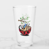 Grappig lieveheersbeestje glas (Achterkant)