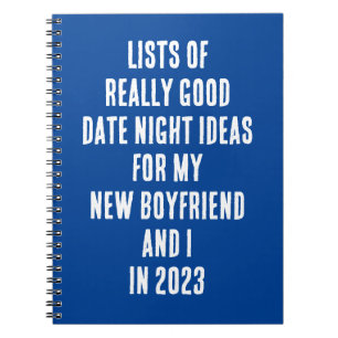 Grappig "Lijst van echt goede date nacht ideeën vo Notitieboek