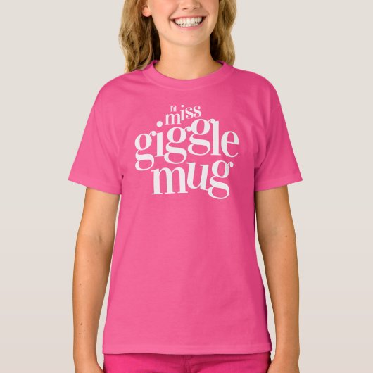 Grappig L'il Miss Gigglemug T-shirt (Voorkant)