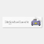 Grappig Lila Ik hou van Figaro Car Bumpersticker (Voorkant)