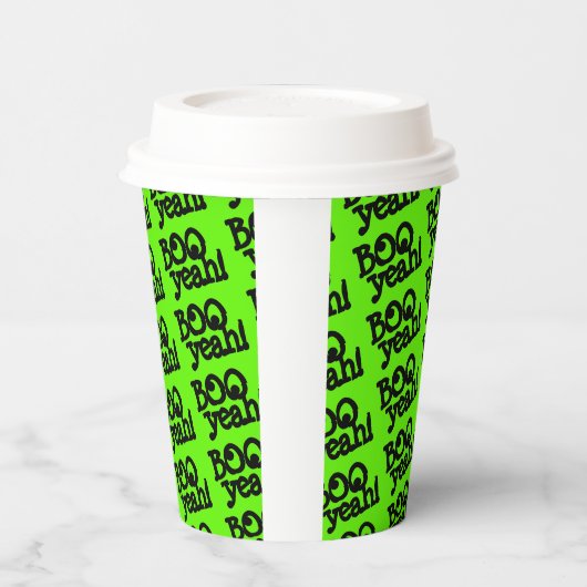 Grappig Lime Green Booyes! Crossed Eyes Halloween Papieren Bekers (Links)