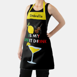 Grappig Limoncello Spirit Drink ontwerp Schort