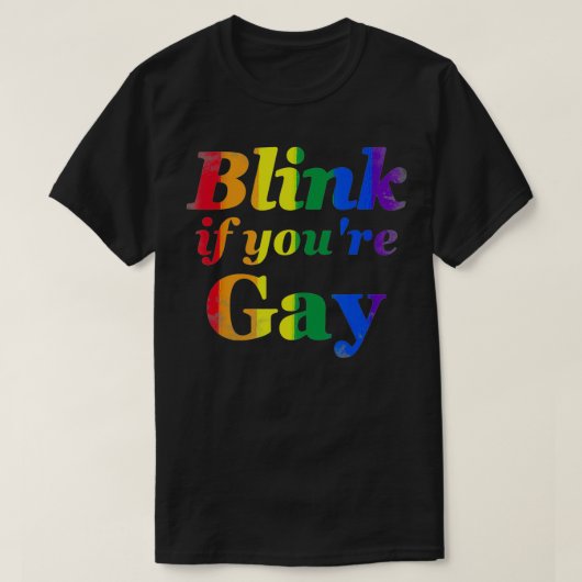 Grappig  link als je Gay bent T-shirt (Design voorkant)