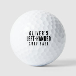 Grappig linkshandig Joke Golf Balls met naam Golfballen