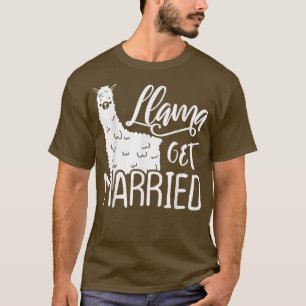 Grappig Llama Bruid Bachelorette Feest Mooie T-shi T-shirt