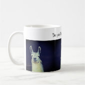 Grappig Llama Gezicht Dier Koffiemok (Links)