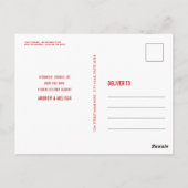 Grappig Llama Kerst Stomme Fotokaart Briefkaart (Achterkant)