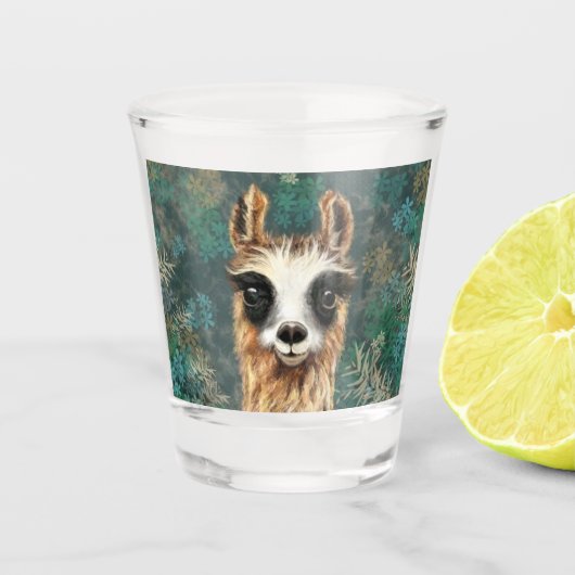 Grappig Llama Shot Glass Glas (Voorkant)