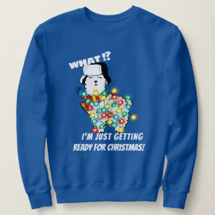 Grappig Llama Sweatshirt - Kerst Lichten Klaar!