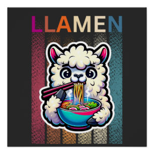 Grappig Llama T-shirt   Cadeaus voor haar   Schatt Perfect Poster