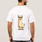 Grappig Llama T-Shirt met 'Spit Happens' (Achterkant)