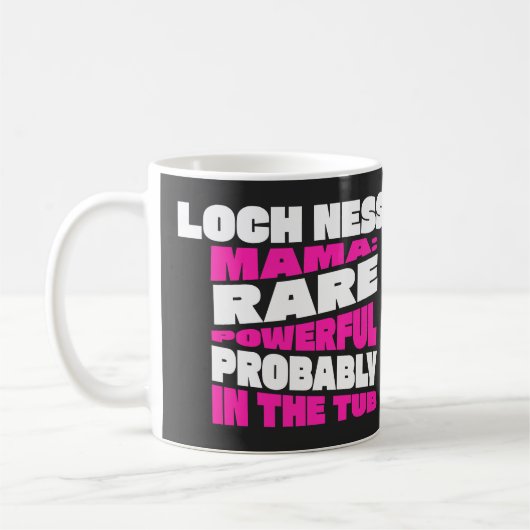 Grappig Loch Ness Mama, Script, Schattige cadeau v Koffiemok (Links)