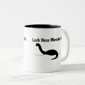 Grappig Loch Ness Monster Mom Custom Tweekleurige Koffiemok (Voorkant rechts)