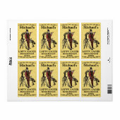 Grappig  Lofty Lager Bierlabel Etiket (Full Sheet)