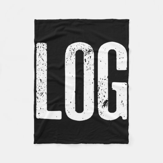 Grappig Log Halloween Bever Log Meme Fleece Deken (Voorkant)