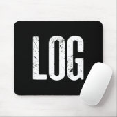 Grappig Log Halloween Bever Log Meme Muismat (Met muis)
