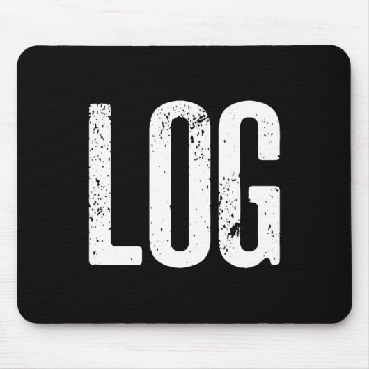 Grappig Log Halloween Bever Log Meme Muismat (Voorkant)
