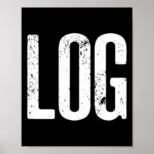 Grappig Log Halloween Bever Log Meme Poster