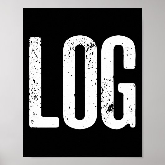 Grappig Log Halloween Bever Log Meme Poster (Voorkant)