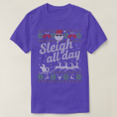 Grappig, lomp kerstkeuken die de hele dag de kerst t-shirt (Design voorkant)