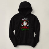 Grappig lomp kerstkeuken met spiegel hoodie (Design voorkant)
