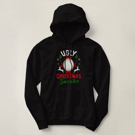 Grappig lomp kerstkeuken met spiegel hoodie (Design voorkant)