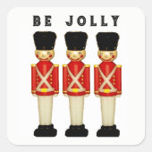 Grappig Londen Engeland Vierkante Sticker (Voorkant)