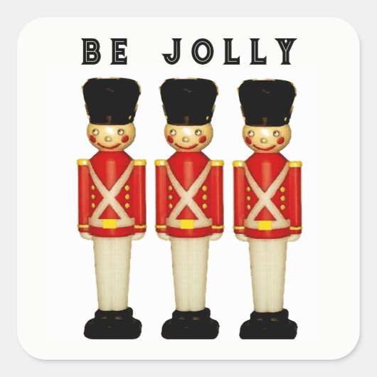 Grappig Londen Engeland Vierkante Sticker (Voorkant)