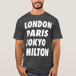 Grappig Londen Parijs Tokyo Milton Design T-shirt