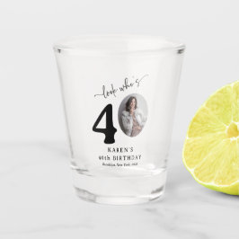Grappig 'Look Who's 40' Stijlvolle 40e verjaardag Shot Glas
