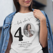 Grappig 'Look Who's 40' Stijlvolle 40e verjaardag T-shirt