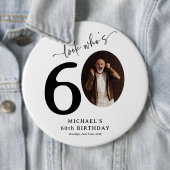 Grappig 'Look Who's 60' Stijlvolle 60e verjaardag Ronde Button 6,0 Cm (In situ)