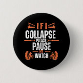 Grappig-lopen Ronde Button 5,7 Cm (Voorkant)