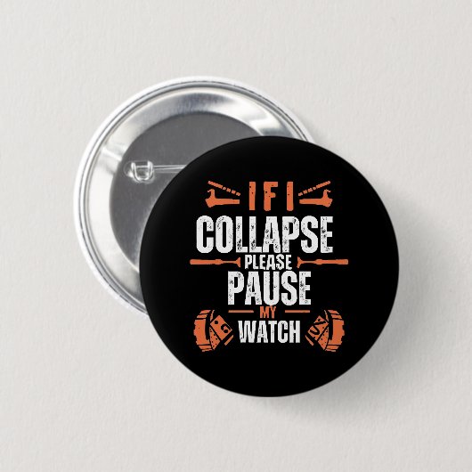 Grappig-lopen Ronde Button 5,7 Cm (Voorkant /achterkant)