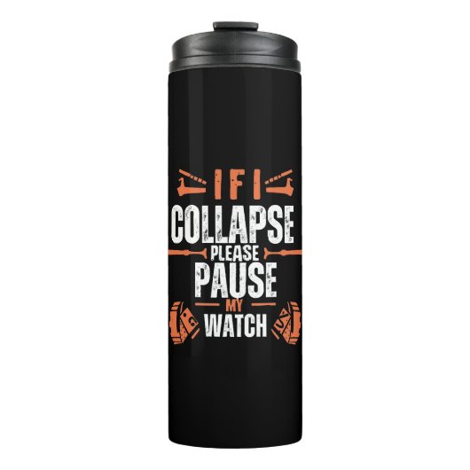 Grappig-lopen Thermosbeker (Voorkant)